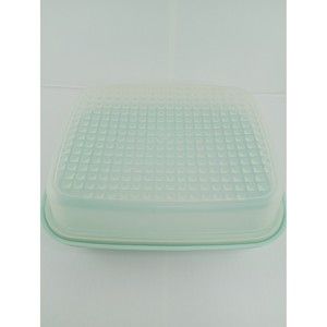 VTG Tupperware Season N Serve Mint Green Meat Marinade Container